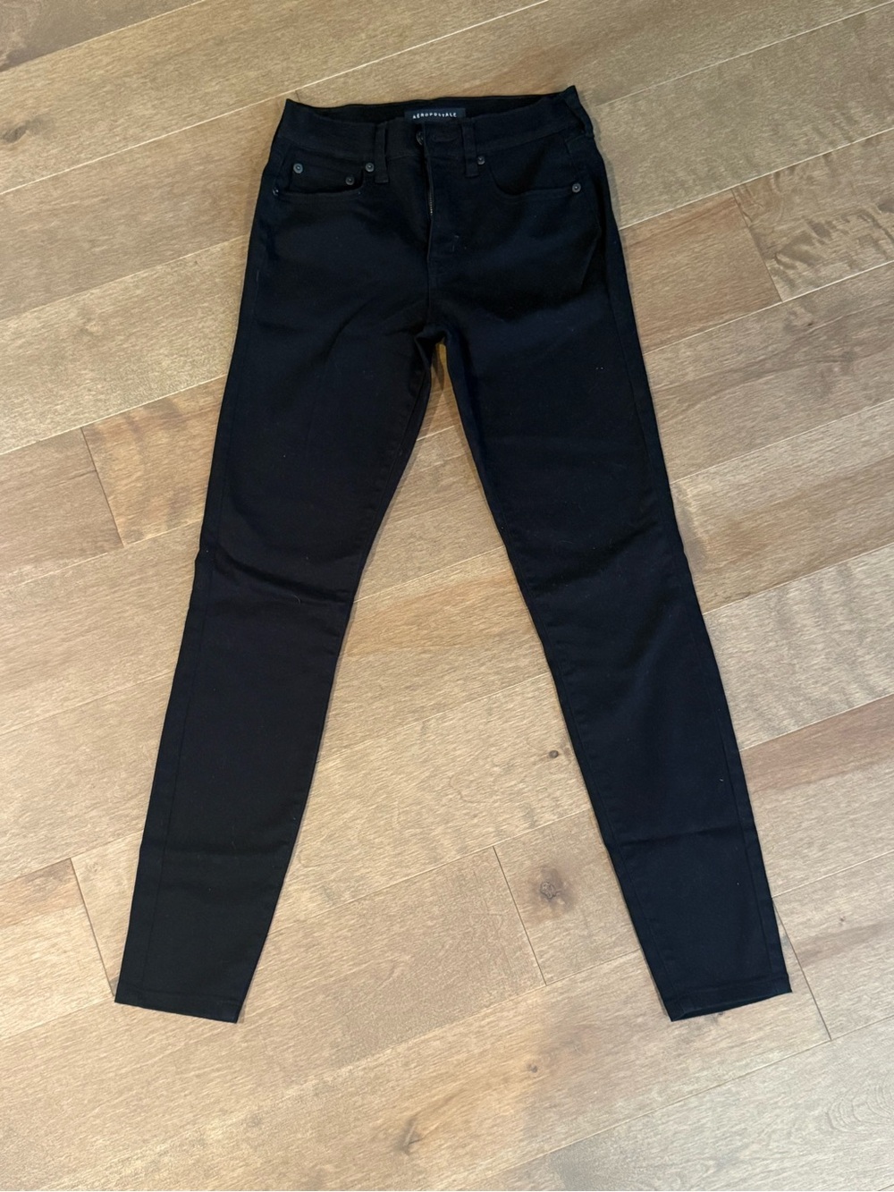 Aeropostale High Rise Jegging Black Skinny Jeans Women’s Size 0 Regular Stretch